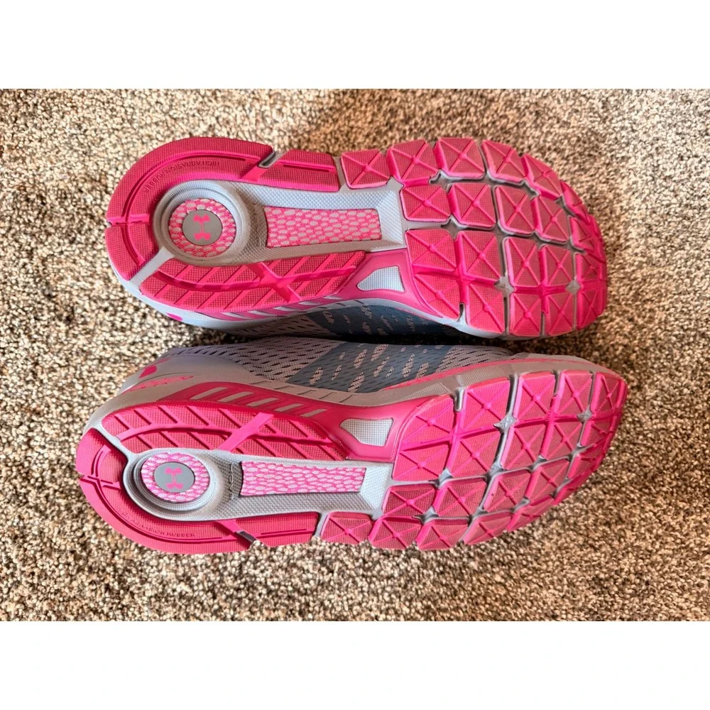 Under Armour HOVR Guardian 2 Womens Gray Pink Running Shoes 3022598-403 Size 12